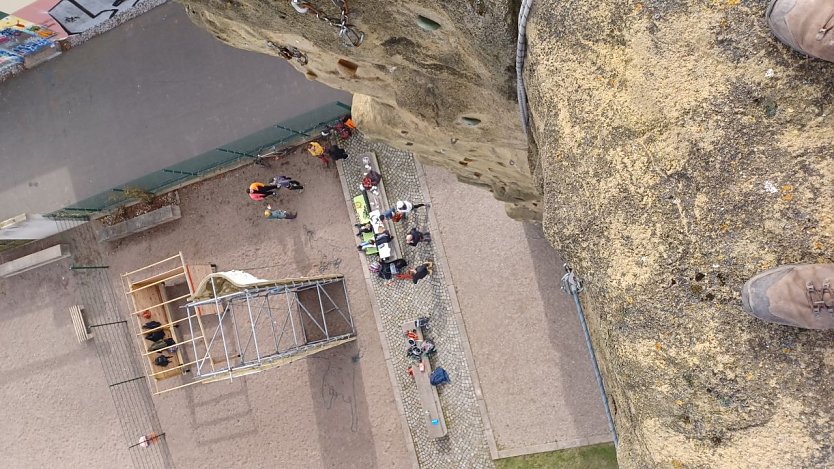 Einer war schon oben (Foto: JuSoWe)