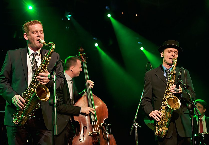 "The toughest Tenors" sind demn&auml;chst in der Jazzmangel zu Gast (Foto: Sabine Durchholz)
