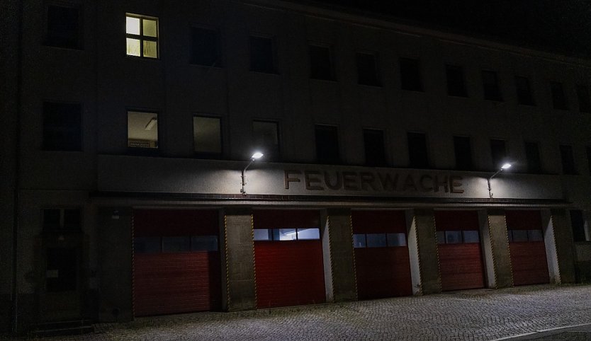 Die alte Nordhäuser Feuerwache in der Nacht des 3. Juli dieses Jahres (Foto: privat) Die alte Nordhäuser Feuerwache in der Nacht des 3. Juli dieses Jahres (Foto: privat)