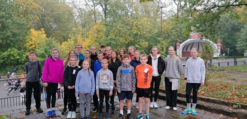 Das Schiller-Gymnasium war beim Kreiscrosslauf gut vertreten (Foto: Schillergymnasium Bleicherode)