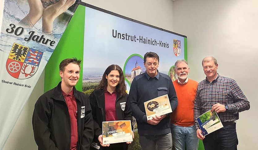 landrat Zanker unterst&uuml;tzt drei Vereine finanziell (Foto: Landratrsamt Unstrut-Hainich)