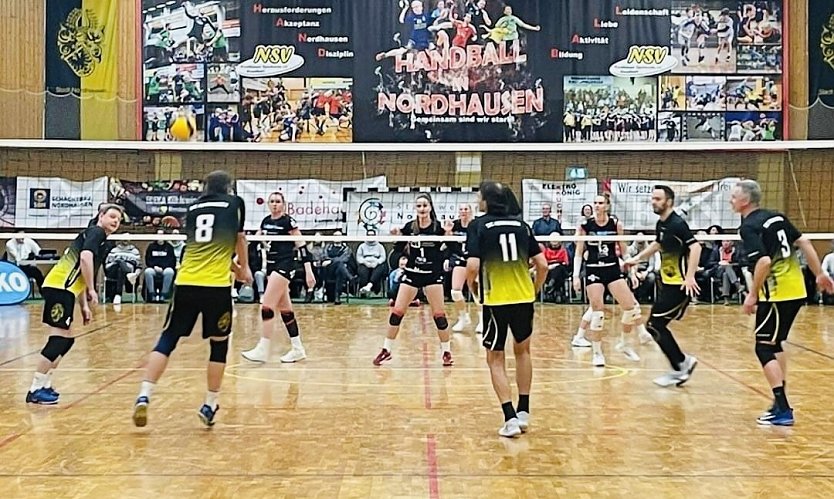 Im umkämpften Match konnten sich die Nordhäuser Männer mit 3:1 Sätzen durchsetzen (Foto: D.Rieger) Im umkämpften Match konnten sich die Nordhäuser Männer mit 3:1 Sätzen durchsetzen (Foto: D.Rieger)