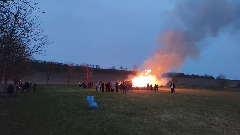 Osterfeuer in Kleinbodungen (Foto: D. Steinecke)