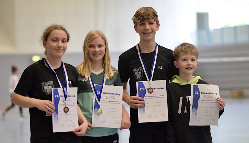 Erfolgreiche Nordhäuser Badminton-Athleten (Foto: L.Lenz)