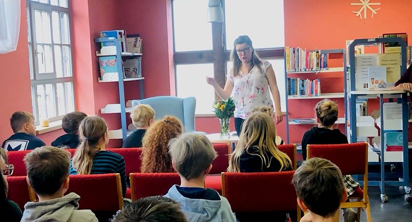 Interner Vorlesewettbewerb in der  Kurstadt-Grundschule Bad Frankenhausen  (Foto: Staatliche Kurstadt-Grundschule Bad Frankenhausen ﻿)