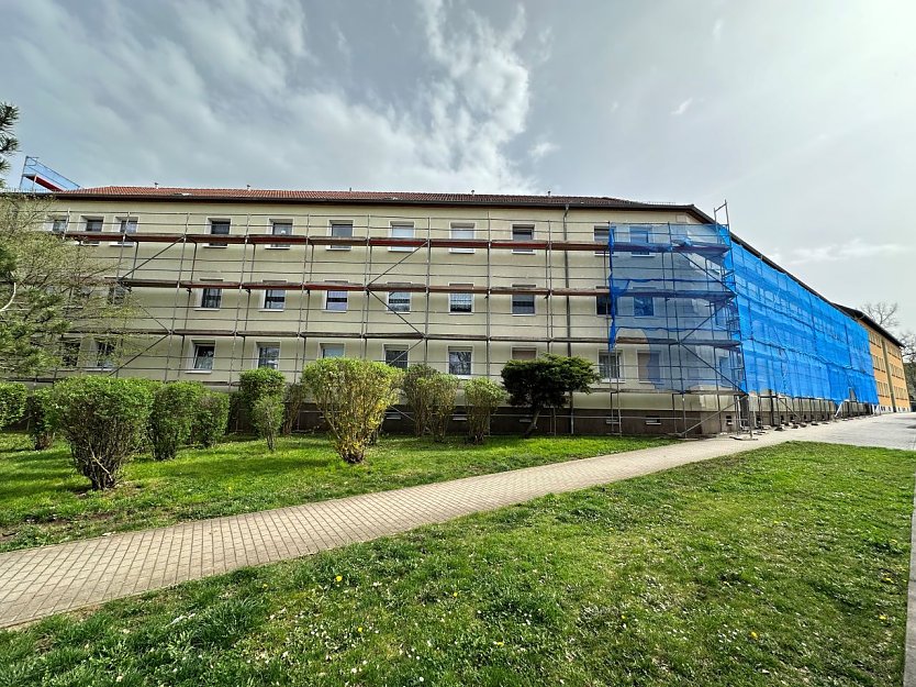 Balkonbau bei der WBG (Foto: WBG S&uuml;dharz)