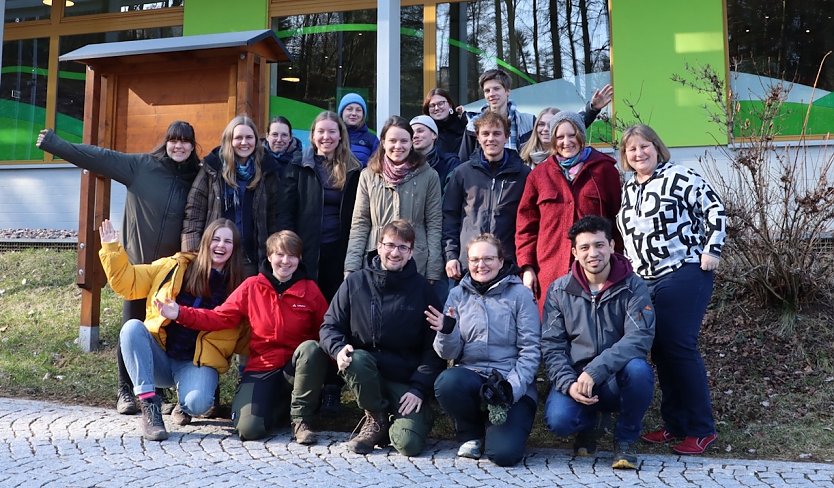 Teilnehmer des Jugendnetzwerks Biosphäre beim Netzwerktreffen im Biosphärenreservat Thüringer Wald  (Foto: Annett Rabe)