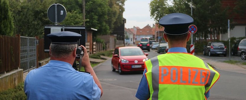 Geschwindigkeitskontrolle in Nordhausen, Archivbild (Foto: agl)
