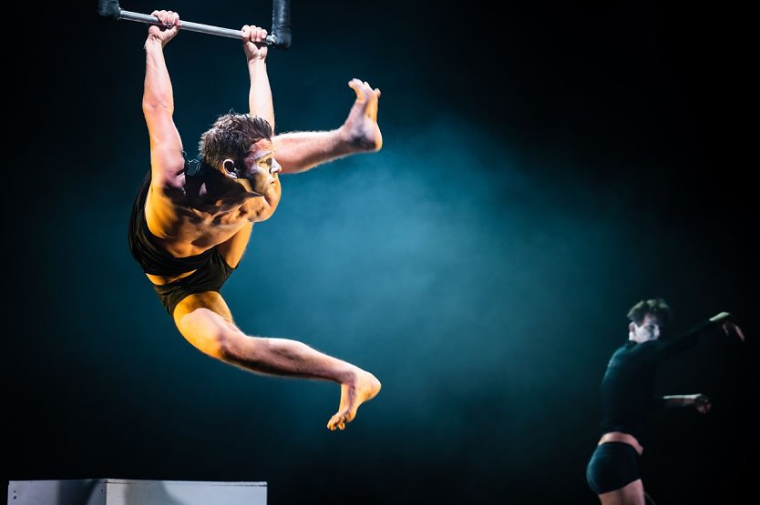 Virtuose Luftakrobatik gibt es am Sonntag im Zirkuszelt zu sehen (Foto: Studio 44)