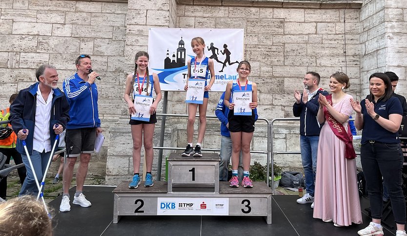 Siegerehrung an der Marktkirche: Gute Stimmung bei allen Beteiligten (Foto: oas)