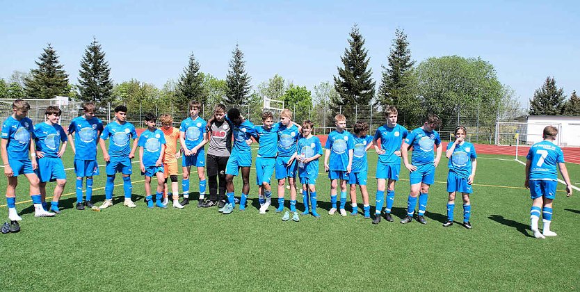 Die C-Junioren des FSV wacker Nordhauen gestern auf dem G&ouml;ldner (Foto: P.Blei)