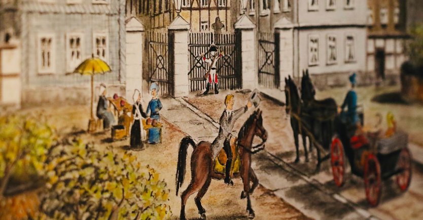 Das innere T&ouml;pfertor, Zeichnung von Frank Schmidt (Foto: agl)