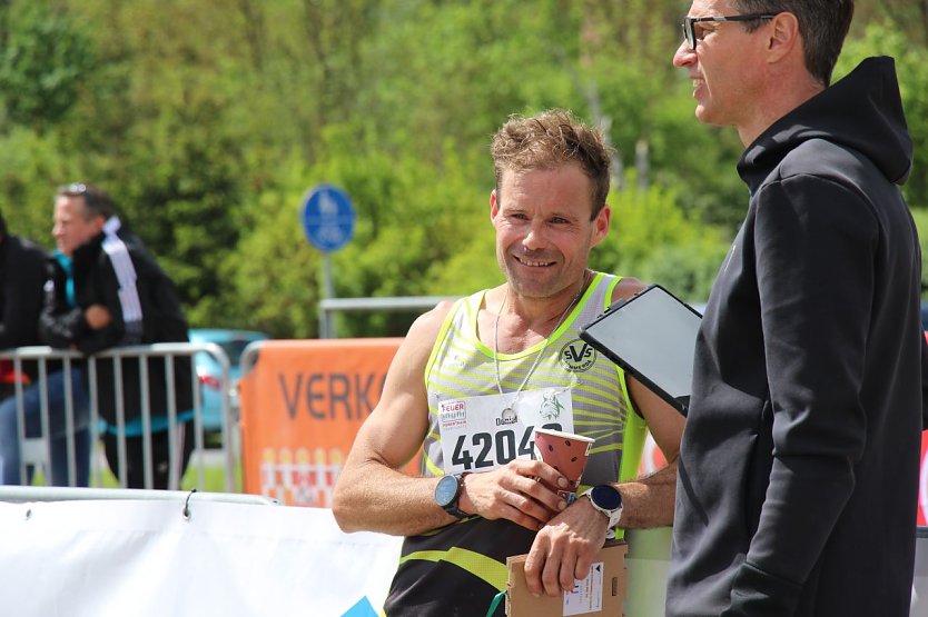 Auch &uuml;ber 42,1 Kilometer wieder der Schnellste auf der Strecke: Daniel Greiner (Foto: agl)