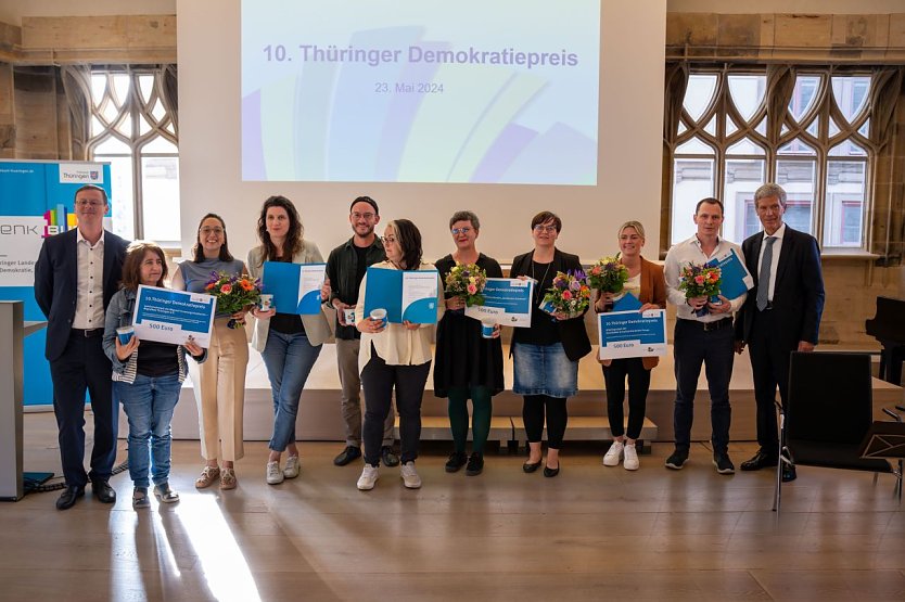 Demokratiepreis f&uuml;r den Sch&uuml;lervertretertag (Foto: Leon Glatzel)