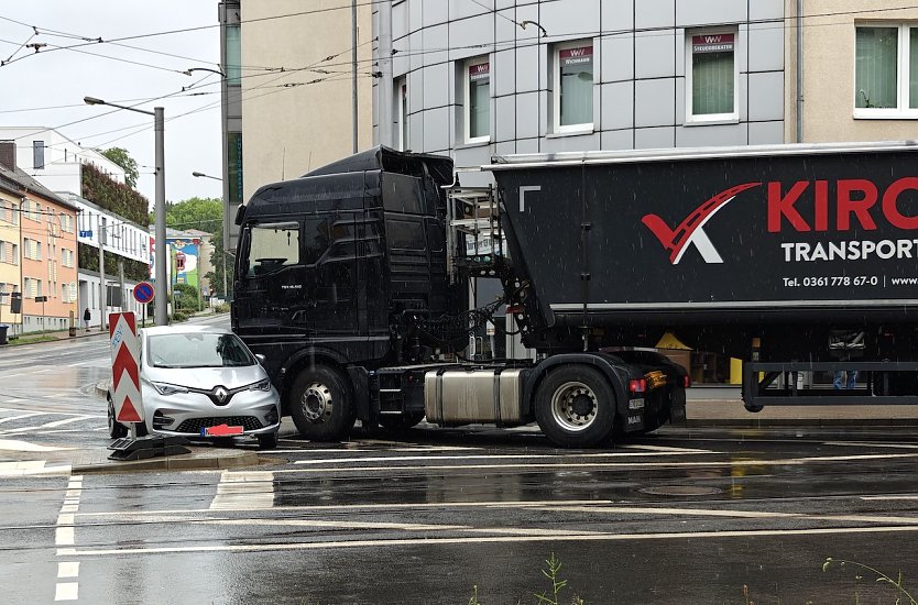 Unfall gestern Nachmittag (Foto: Peter Blei)