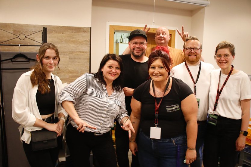 Gro&szlig;es Konzert, kleines Team - im Clubhaus war die Freude &uuml;ber das Ausnahmeevent riesig (Foto: agl)