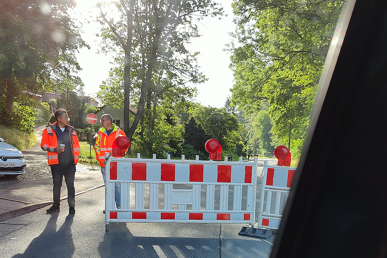 Alles dicht am Beethovenring - ein verwunderter Leser schickte uns heute morgen dieses Foto (Foto: privat)