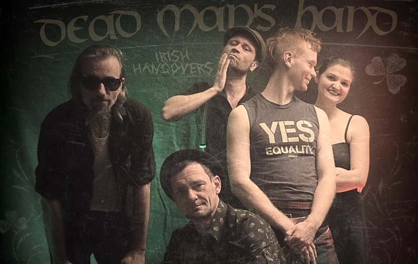 Er&ouml;ffnen die diese#hrige "Sommerlaune" mit z&uuml;nftigem Irish Folk: "Dead Man's Hand" aus Leipzig (Foto: Agentur)