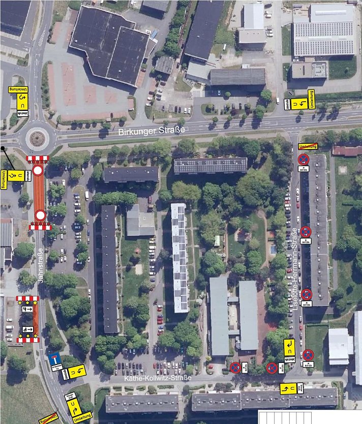 Beschilderungsplan (Foto: R.Wei&szlig;bach)