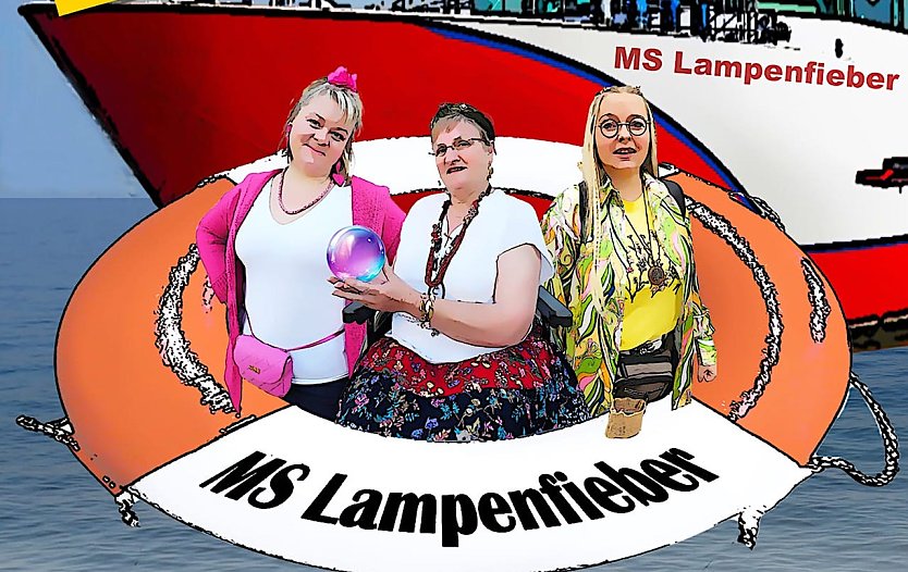 Wollen i9m August in den See stechen: Die Weiber der Hochst&auml;dter Theaterb&uuml;hne (Foto: D.Scheibe)