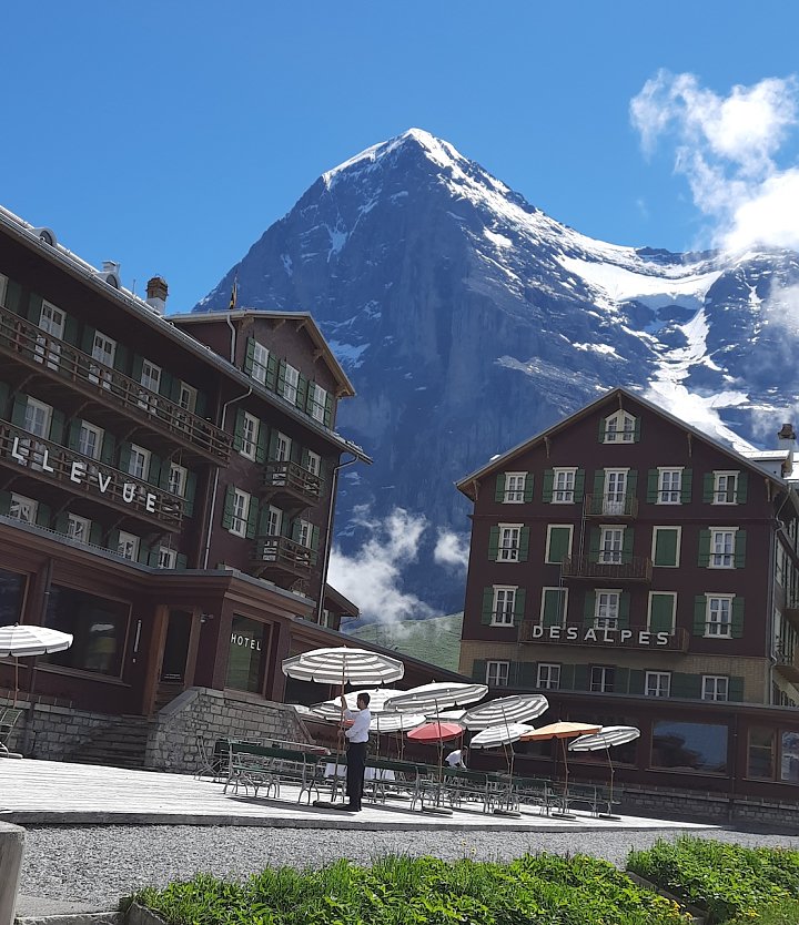 Blick auf die Eiger-Nordwand (Foto: D. Arndt)