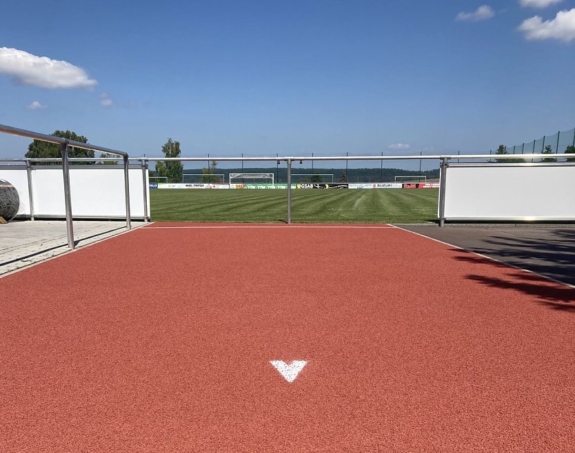 Die neue Speerwurfanlage auf dem Sportzentrum am G&ouml;ldner bietet hervorragende M&ouml;glichkeiten f&uuml;r Speerwerfer (Foto: Janine Skara)