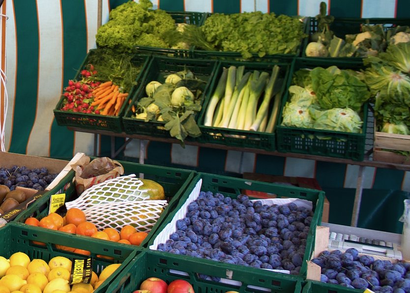 Wochenmarkt in Sondershausen (Foto: Eva Maria Wiegand)