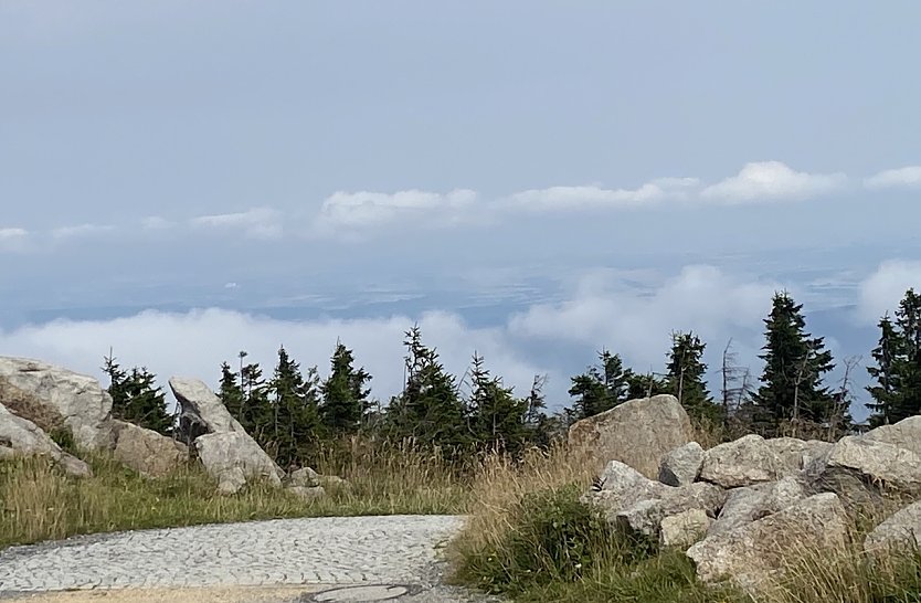 Wolkenblick am Brocken (Foto: Wolfgang Lehmann)