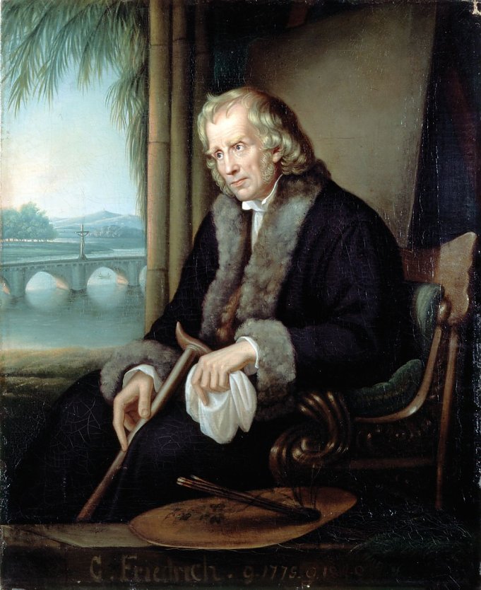 Caroline Bardua, Bildnis des Malers Caspar David Friedrich, 1839, Repro (Foto: Archiv Kneffel ) Caroline Bardua, Bildnis des Malers Caspar David Friedrich, 1839, Repro (Foto: Archiv Kneffel )