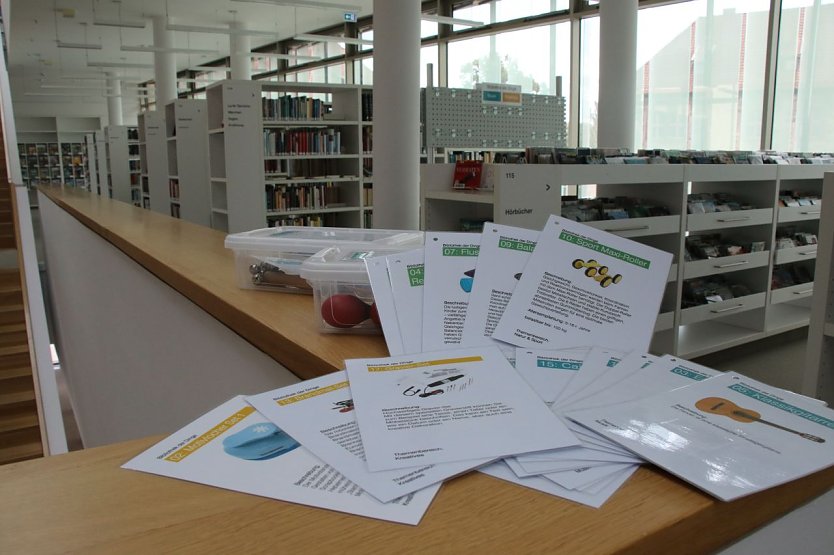 Rund 50 "Dinge" wird man künftig in der Stadtbibliothek ausleihen können (Foto: agl) Rund 50 "Dinge" wird man künftig in der Stadtbibliothek ausleihen können (Foto: agl)