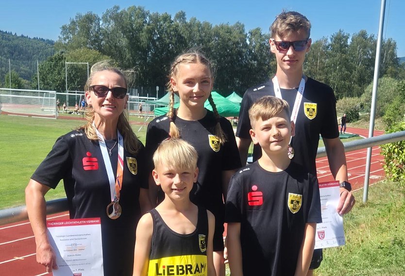 Erfolgreiche Nordh&auml;user Leichtathleten (Foto: K.Rotter)