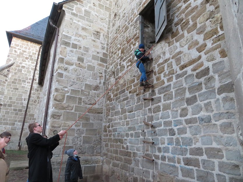 Kirchturm klettern mit dem KILA (Foto: Frank Tuschy)