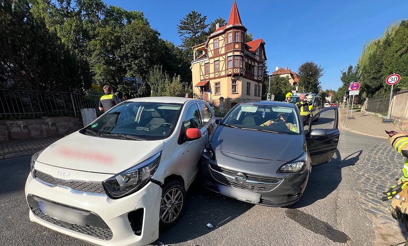 Unfall in Sondershausen (Foto: S.Dietzel)