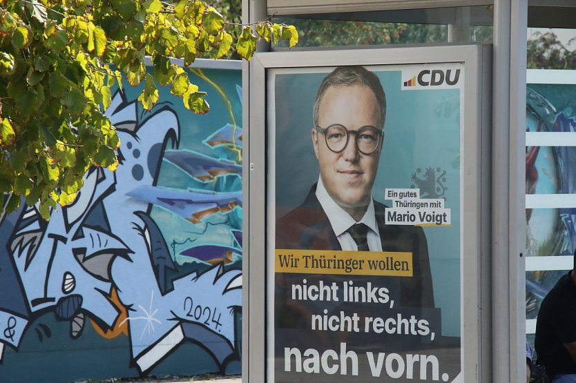 Der CDU Spitzenkandidat f&uuml;r Th&uuml;ringen, Mario Voigt (Foto: agl)