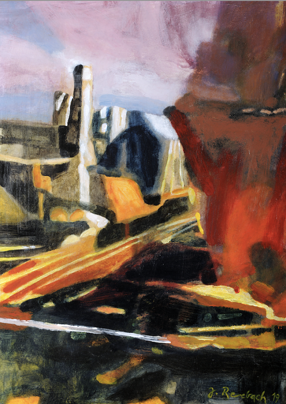 Das Ende der Neuzeit, Acryl, J&uuml;rgen Rennebach (Foto: Stadt Nordhausen)