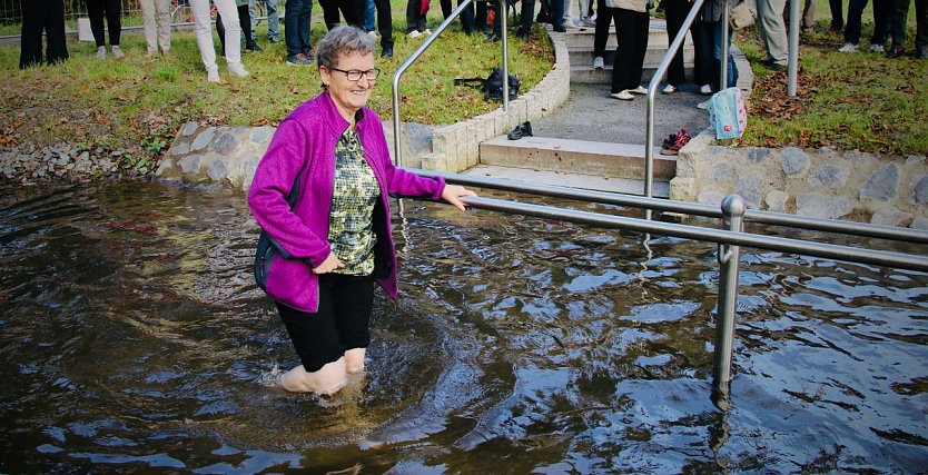 Heute wurde im Stadtpark das erste Nordh&auml;user Kneipp-Becken unter freiem Himmel er&ouml;ffnet (Foto: agl)