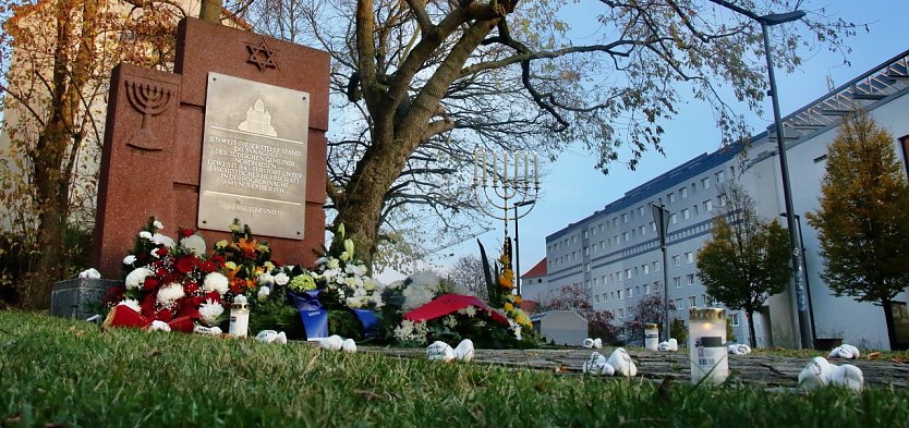 Gedenken an die Pogromnacht vom 09. November 1938 in Nordhausen (Foto: agl)