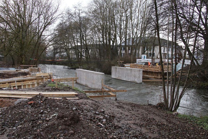 Der zweite Br&uuml;ckenbau bei Krimderode braucht noch etwas Zeit (Foto: agl)
