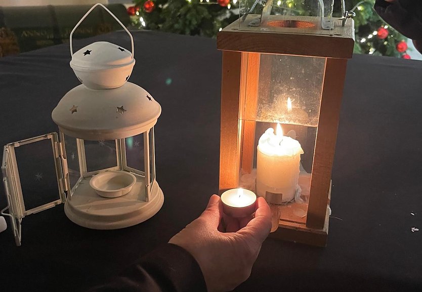 Das Friedenslicht 2024 (Foto: Stadtverwaltung M&uuml;hlhausen)