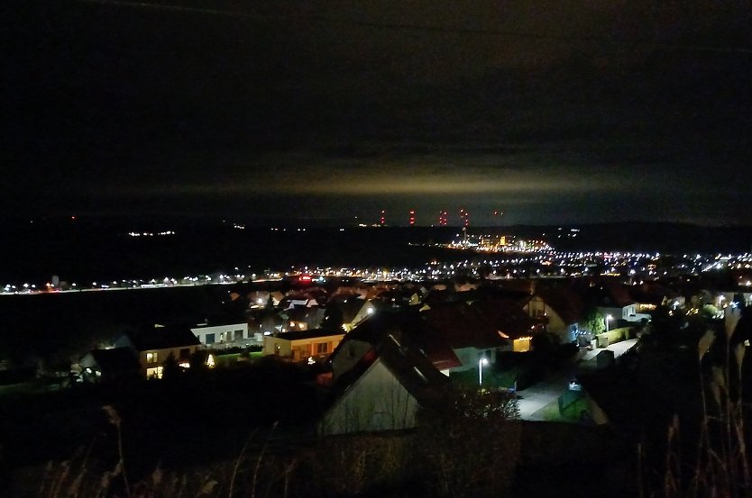 MOmentaufnahme aus Bleicherode in der Nacht (Foto: Dorina Landrock)