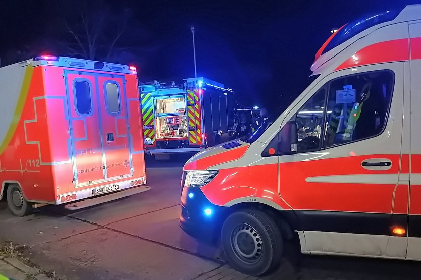 Brand in der Silvesternacht (Foto:  Jens Fischer/Silvio Dietzel)