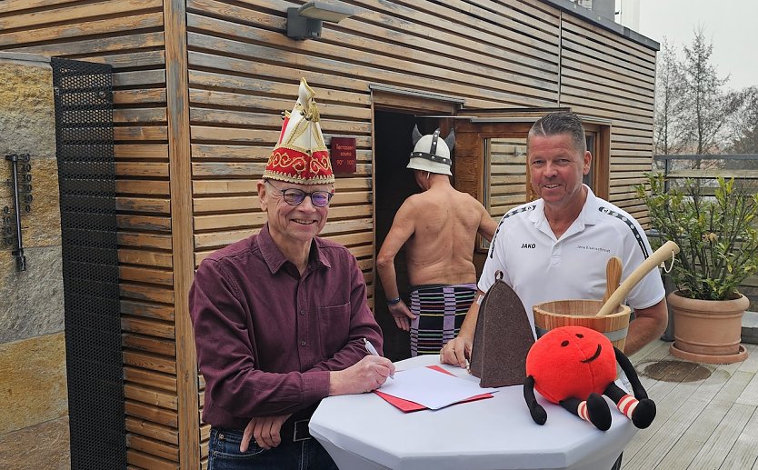 Andreas Weigel (l.) und Jens Eisenschmidt im Badehaus (Foto: Badehaus) Andreas Weigel (l.) und Jens Eisenschmidt im Badehaus (Foto: Badehaus)