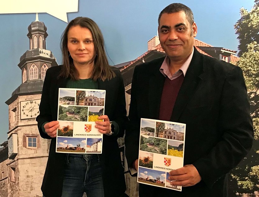 Juliane Schinkel und Mohamed Sayed leiten den neuen Integrationsbeirat des Kreises (Foto: Pressestelle Landratsamt)