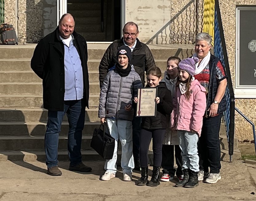 Grundschule Hohenebra erzielte bestes Ergebnis im Landkreis bei Elektroaltger&auml;tesammlung (Foto: Martin Hellmann (Landratsamt Kyffh&auml;userkreis))