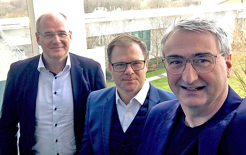 Matthias Jendricke mit Carsten Schneider und Marko Wolfram (Foto: privat)