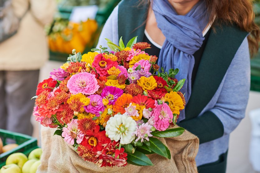 Blumen vom Wochenmarkt (Foto: Deutsche Marktgilde)