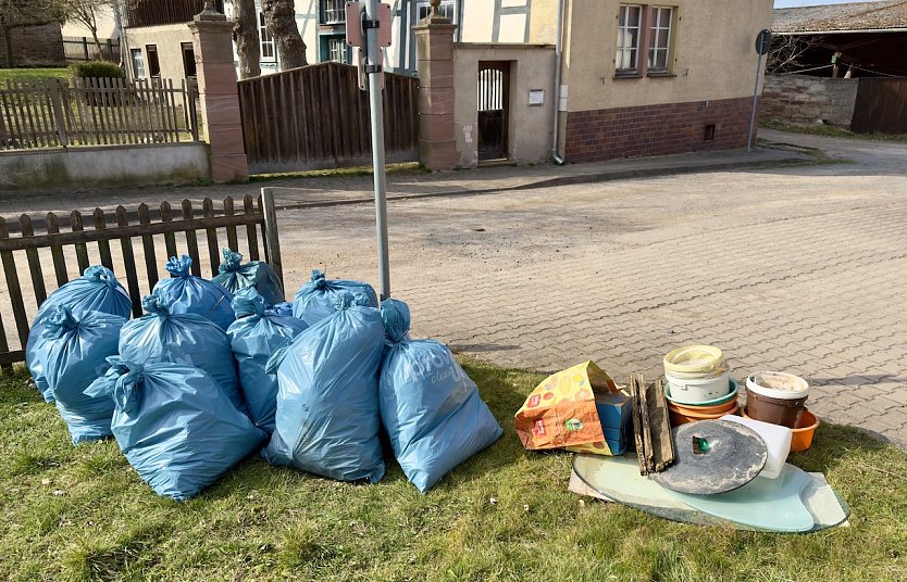 Fr&uuml;hjahrsputz in Auleben (Foto: A.Liesegang)