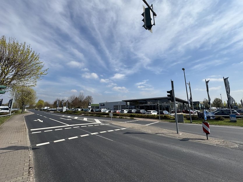 Die Bielener Stra&szlig;e wurde mit einer Asphaltdecke versehen (Foto: Stadt Nordhausen)