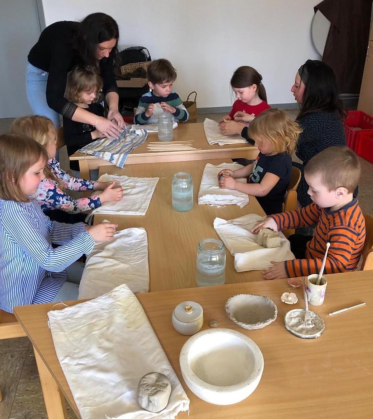 T&ouml;pfern in der Kindervilla in Bad Frankenhausen (Foto: Katrin Milde)