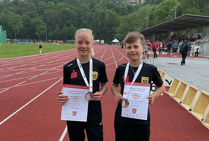 Lea Joline Festa und Karl Vincent Brettschneider (Foto: LV Altstadt '98 Nordhausen)